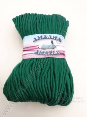 Прежда АМАЛИА зелена 100% вълна 100гр ~100метра 431098