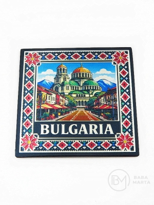 Магнит България 70х70мм (0.50€- за брой) 1пак 12 броя №080181 