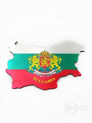 Магнит България герб 80х55мм (0.50€- за брой) 1пак 12 броя №080183 