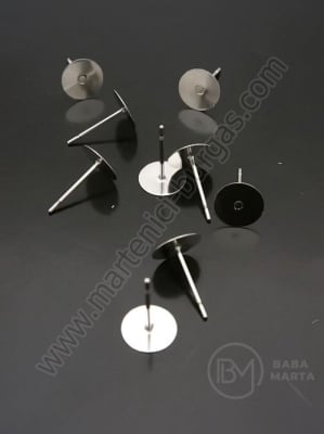 Накрайник за обеци 12х6х0.6мм СТОМАНА 1пак 20бр 305673