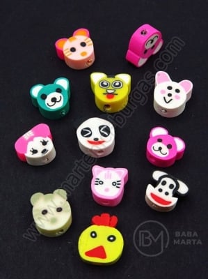 Мъниста ФИМО 9.5~12x8~12x4~6мм микс 1пак 10бр 312827