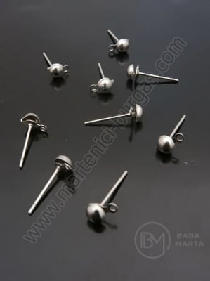Накрайник за обеци СТОМАНА(304) 14х4х6х0.6мм 1пак 10бр 305685