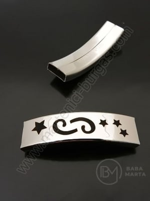Плочка зодия Рак СТОМАНА 40х12мм отвор 10х3мм 1бр 305637