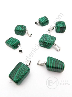 Висулка Малахит 15~35x10~20x5~15мм 1бр 355562