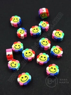 Мъниста цвете ФИМО 9~10.5x4.5мм 1пак 10бр 312831