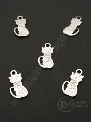 Висулка коте СТОМАНА 12x6x1мм 1пак 10броя 307668
