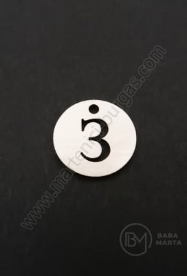 Висулка буква З стомана 13х1мм отвор 1.5мм 1бр 305574