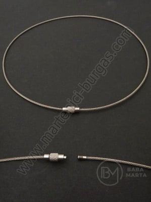 Колие СТОМАНА 465x1.5мм цвят сребро 1бр 307959