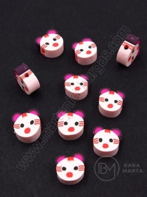Мъниста коте ФИМО 8~11x8~12x5мм 1пак 10бр 312835