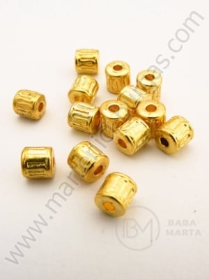 Метално мънисто 5.5х5.5мм цвят злато 30бр 308345