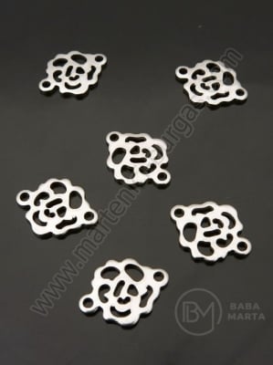 Свързващ елемент цвете СТОМАНА 14x11x1мм 1пак 10броя 305651