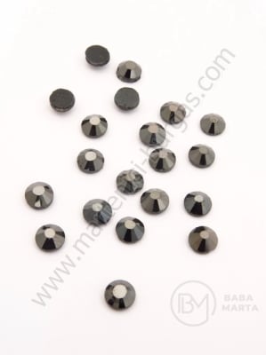 Камъчета DMC SS-20 jet hematite с лепило 5мм 40бр 151362