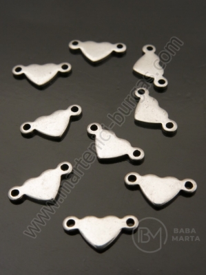 Свързващ елемент стомана 11х5.5мм отвор 1мм 5броя 309616