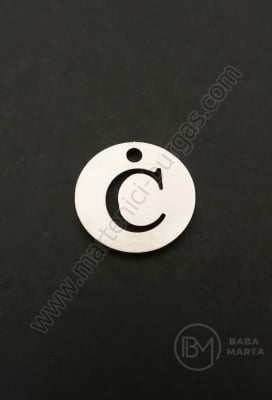 Висулка буква С стомана 13х1мм отвор 1.5мм 1бр 305584