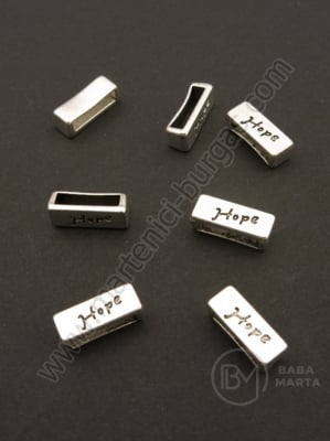 Метално мънисто 13х5мм сребро 10бр 308701