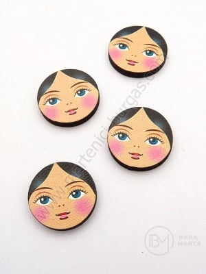 Дървени личица 16х3мм 1пак 10бр 182376