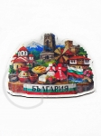  Магнит България 70х60мм (0.50€- за брой) 1пак 12 броя №080179