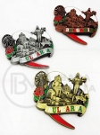 Магнит България 80х80мм метал релеф (1,50€- за брой) 1пак 12 броя №080194 