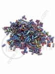 Стъклени пръчици ирис сини 4~4.5х2мм 50гр 331066