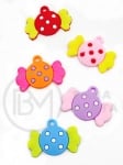 Детска фигурка гумена ~30мм 10 броя 131436 
