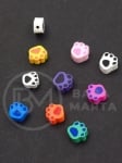 Мъниста лапа ФИМО 9~11x8~10x4~5мм микс 1пак 10бр 312716