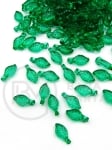 Листо 10х5мм прозрачно зелено дупка 1мм 40 грама ~630 броя 312972 