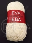 Прежда ЕВА бяла 100% вълна 100гр ~150метра 431320
