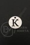Висулка буква К стомана 13х1мм отвор 1.5мм 1бр 305577