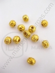 Мънисто метал 5.5мм злато 30бр 308060