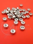 Мънисто 7х4мм метализе буква G отвор 1мм 1пак 100бр 318606