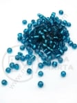 Стъклени  с мет.нишка морско синьо 4мм 50гр 334117