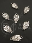Метална висулка 18.5х10мм цвят сребро 1пак 10броя 308936