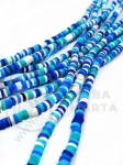 Наниз шайби 4х1мм фимо отвор 1мм ~380  ~400броя 40см 1вр 312865