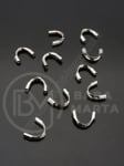 Елемент за корда ~7x5x1.5 СТОМАНА(316) цвят сребро 1пак 10бр 305773