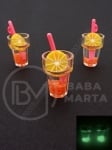 Висулка светеща 20х13мм бурканче с плодов коктейл 1пак 2броя 335613