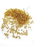 Мънисто 2.5х1.5мм СТОМАНА(304) златисто отвор 1.4мм 1пак 30бр 305865