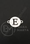 Свързващ елемент буква Е стомана 13х18х1мм отвор 1.5мм 1бр 305597