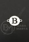Свързващ елемент буква В стомана 13х18х1мм отвор 1.5мм 1бр 305594