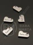 Висулка сърце стомана 14х10мм 2 броя 309478