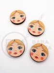 Дървени личица 16х3мм 1пак 10бр 182375