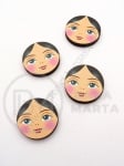 Дървени личица 16х3мм 1пак 10бр 182376